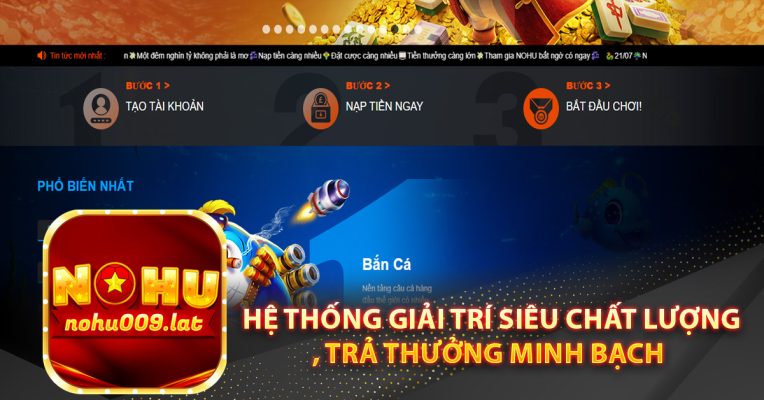 Hệ thống giải trí siêu chất lượng, trả thưởng minh bạch 
