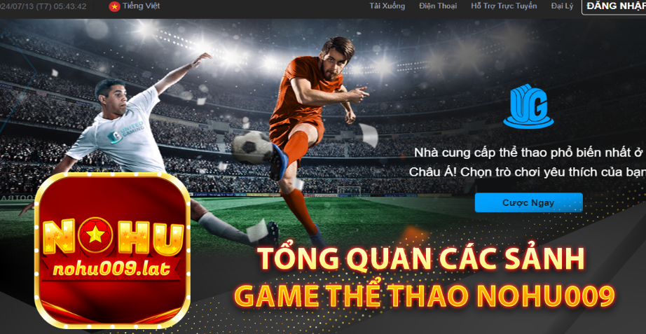 Tổng quan các sảnh game thể thao Nohu009